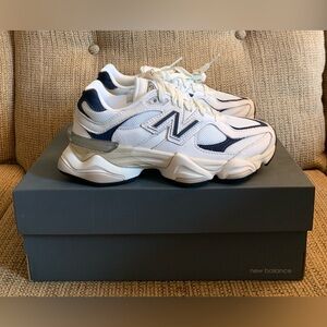 New Balance 9060 White Navy U9060VNB - Women’s Size 6 US - Sea Salt Shoes NEW